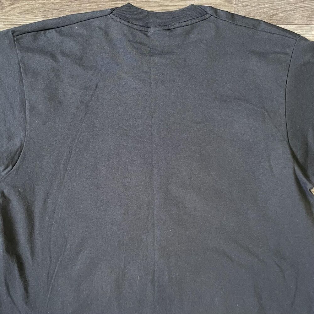 Vintage 90s Nature Shirt Men’s Large Fruit Of The Loom Tag Eagle Black Gold - Picture 4 of 7